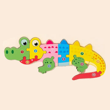 3D Wooden Puzzle Jigsaw For Children Montessori