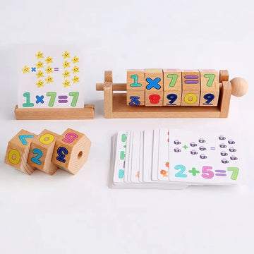 cube building blocks learning cards learning wooden toy