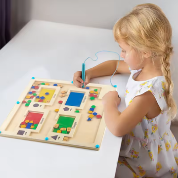 Magnetic Counting Color and Shapes Maze