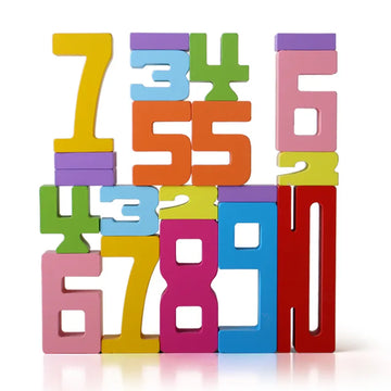 3D colorful early educational Number Blocks