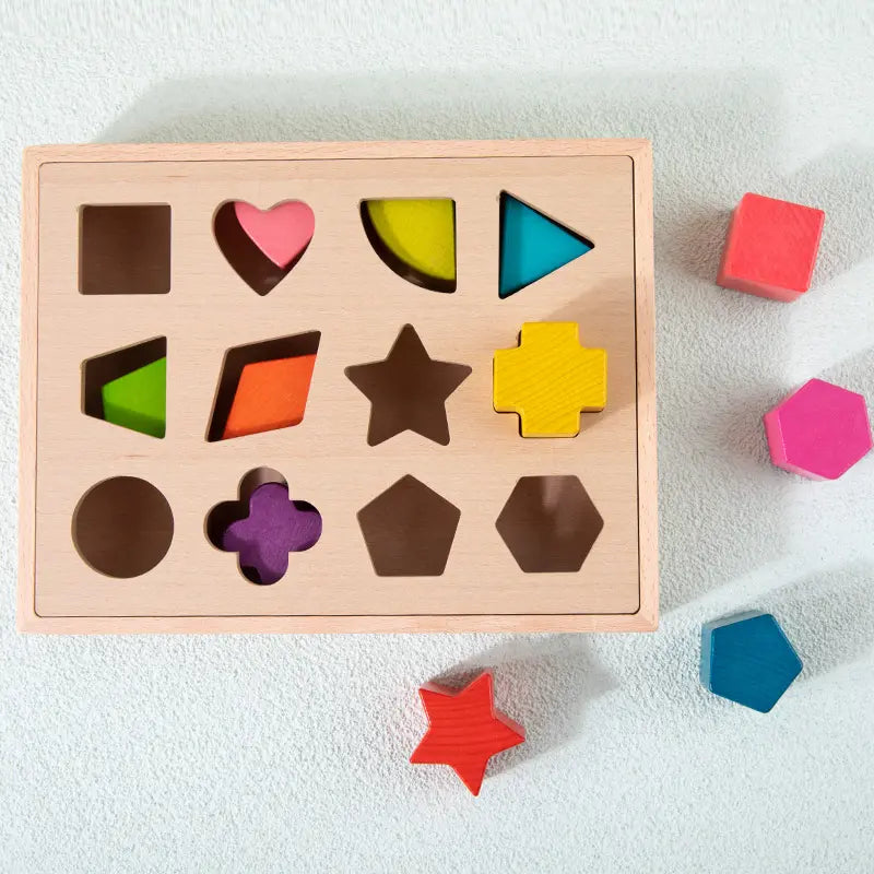 12-hole intelligence box puzzle geometric shape matching