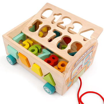 Shape Matching Learning Numbers Color bus