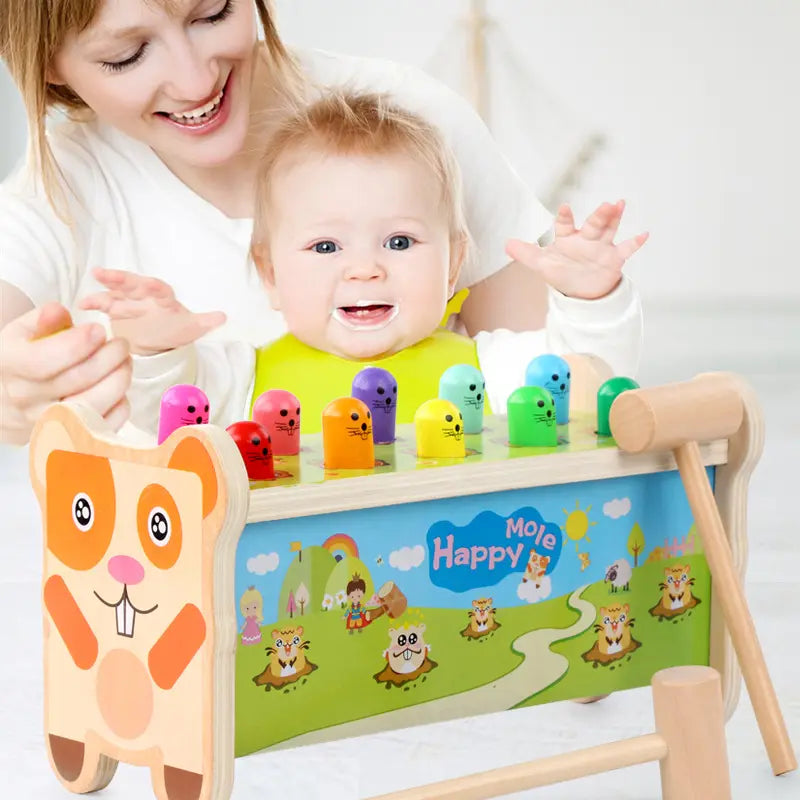 Wooden Musical Pounding Baby Baby Wooden Toy