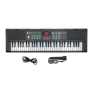 Kids Keyboard Piano Instrument 61 Keys Electric Digital Multifunctional Children Instrument with Microphone MQ6186