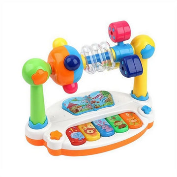 Kids Rotating Music Piano Keyboard With Light Sound Musical Toys For Toddlers Musical Toys Early Educational Music Toy