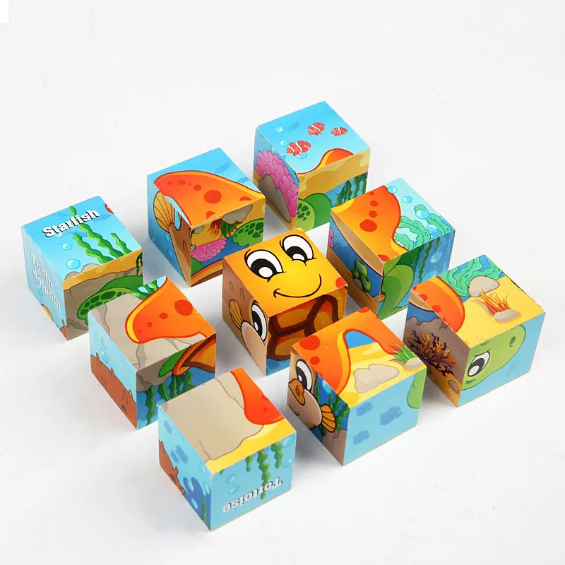 Wooden Educational Puzzle Blocks