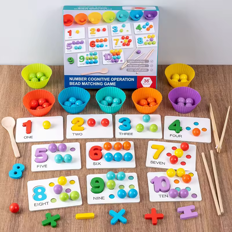 Cognitive Matching Game Children Early Education Math