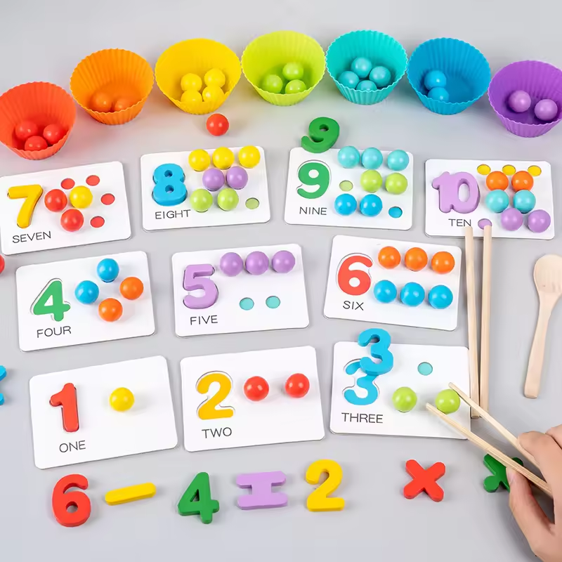 Cognitive Matching Game Children Early Education Math