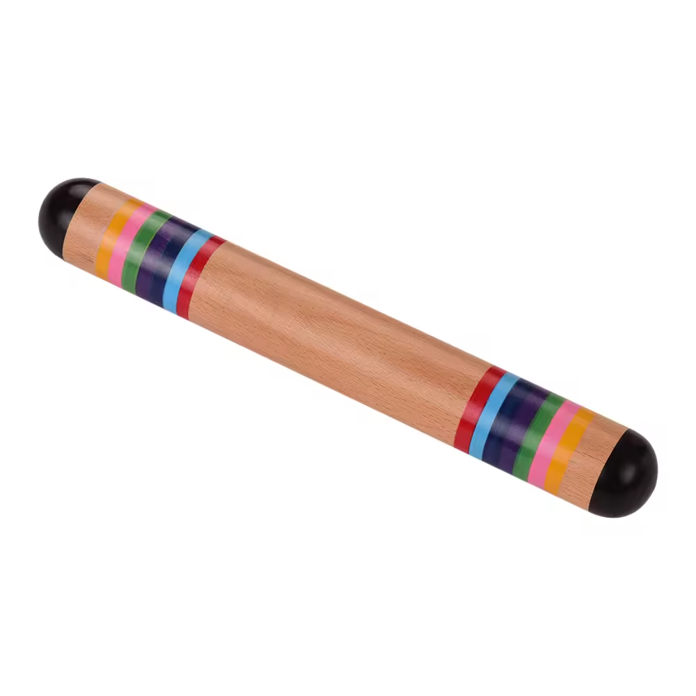 Wooden Rainstick Rainmaker Rain Shaker Musical Instrument Toy Rainbow