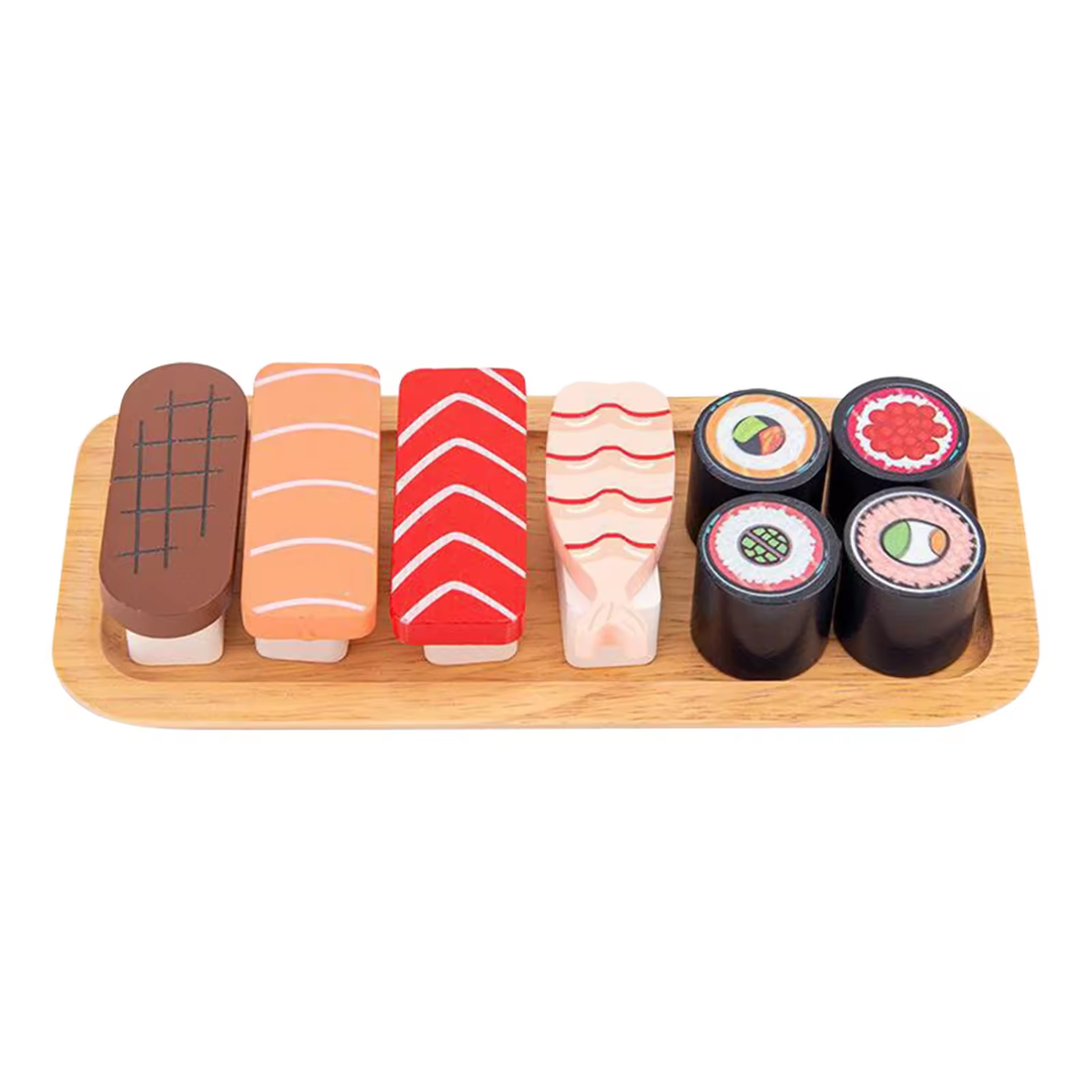 Mini Sushi Pretend Play Wooden Simulated Sushi Toy Sushi Play Set Toys Kids