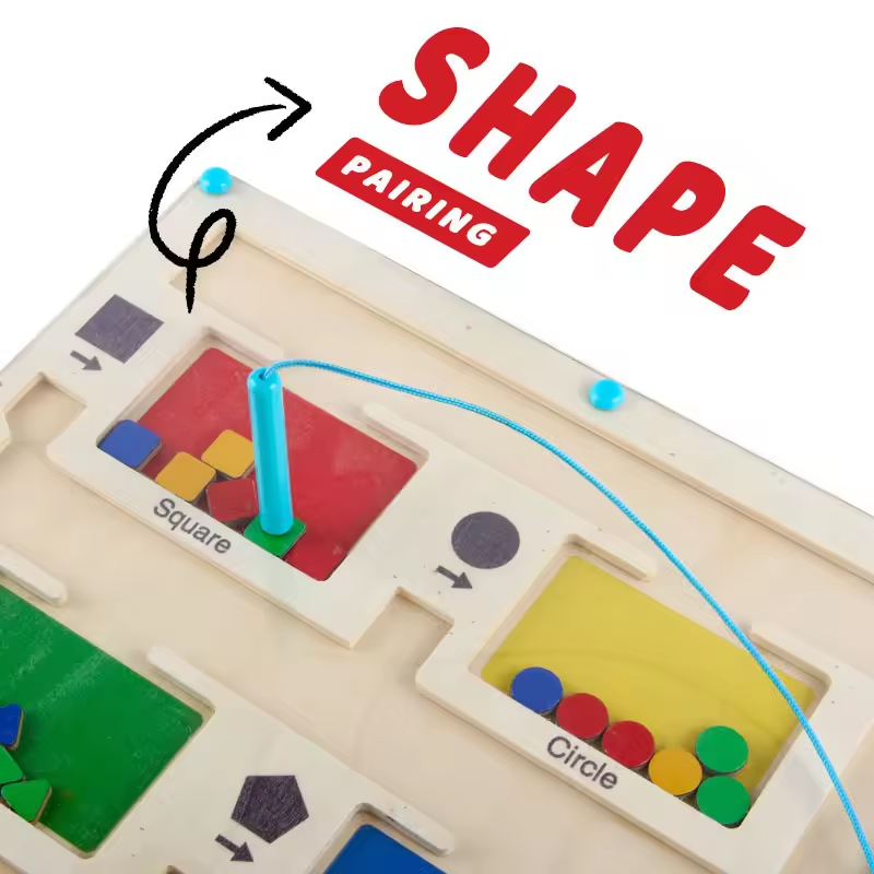 Magnetic Counting Color  and Shapes  Maze