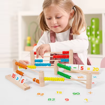 Children Early Education Detachable Abacus Frame Color Beads Calculation Frame