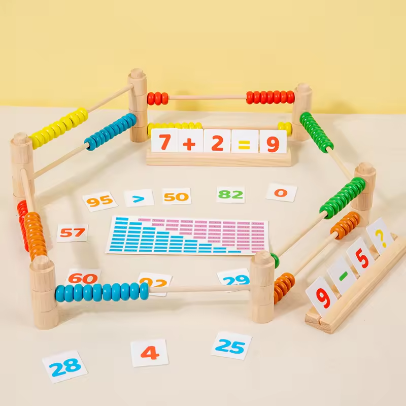 Children Early Education Detachable Abacus Frame Color Beads Calculation Frame