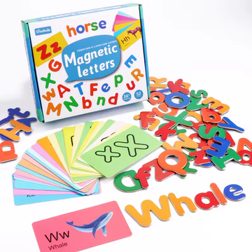 Letter Puzzles Games for 2 3 4 Year Olds, Alphabet Flash Cards Toys Kids Wooden Word Learning Spelling Games, Words Matching Letter Educational Toys